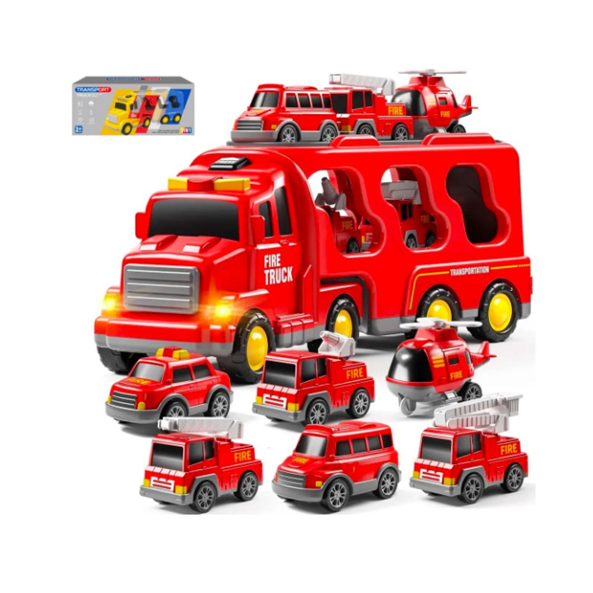 GENERICO - 7 En 1 Camión De Construcción Juguetes Regalo Para Niños
