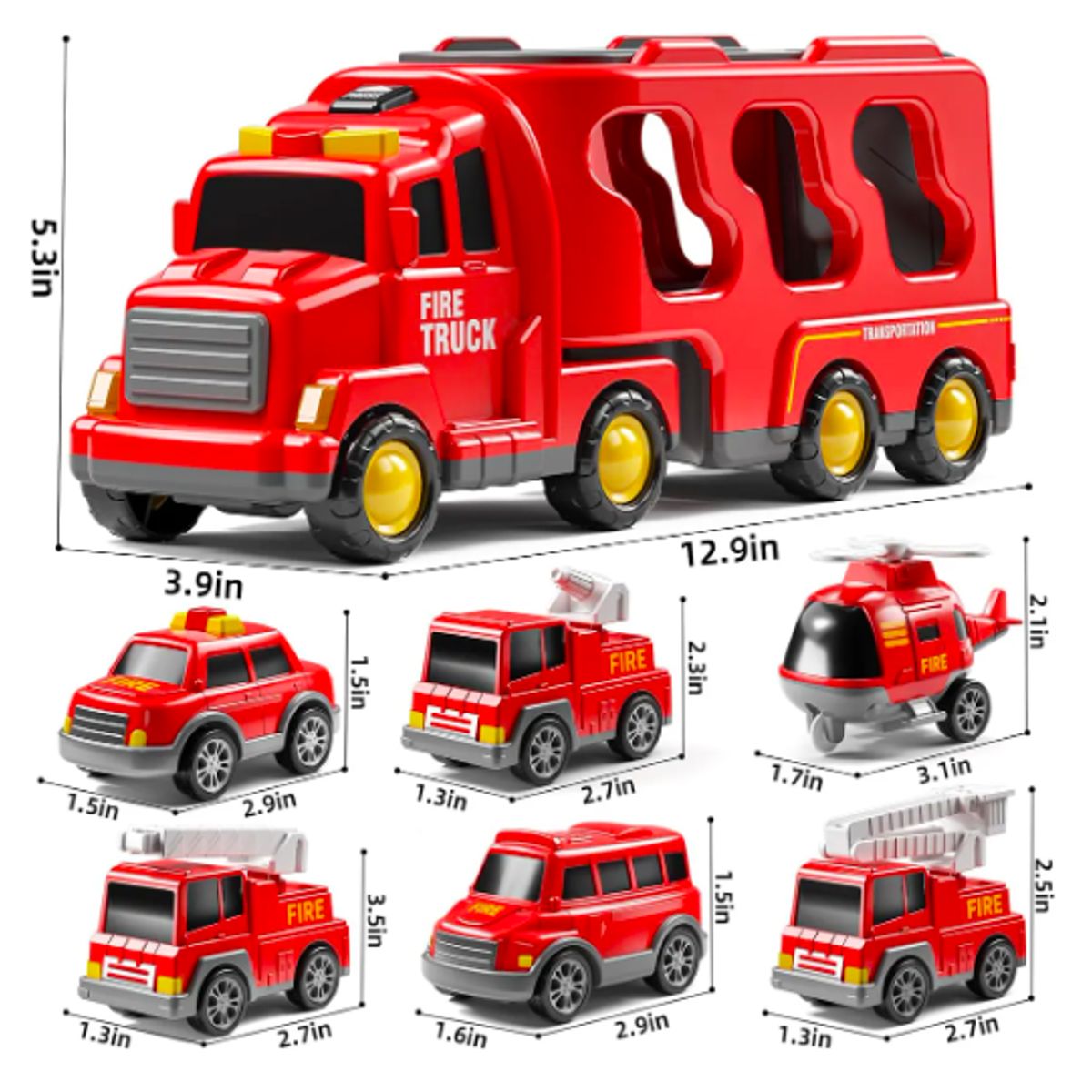 GENERICO - 7 En 1 Camión De Construcción Juguetes Regalo Para Niños