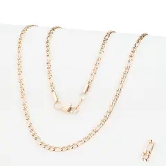 GENERICO - Cadena Oro Laminado 18k Tejido Carter 2mm65cm broche langosta