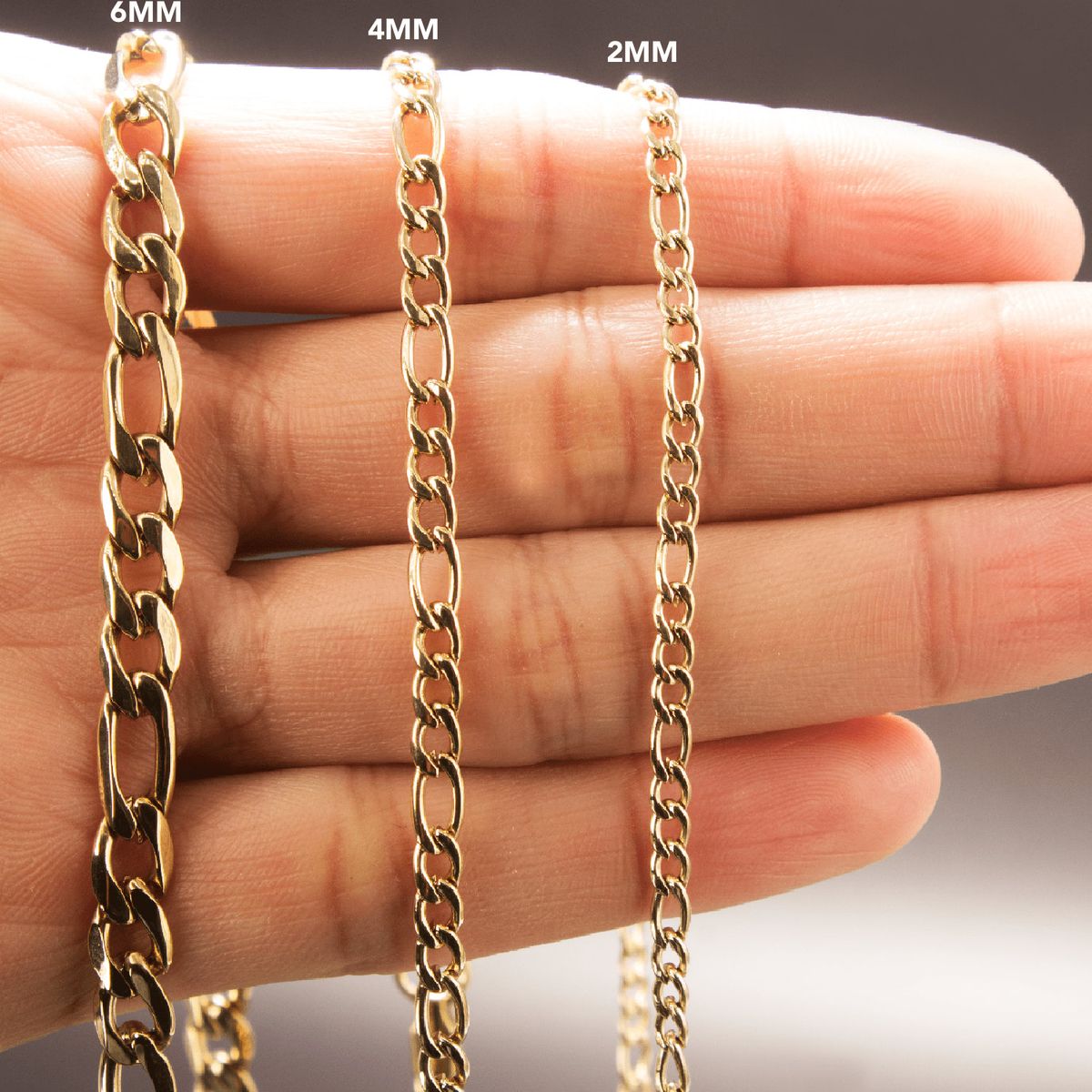 GENERICO - Cadena Oro Laminado 18k Tejido Carter 4mm65cm broche langosta