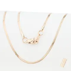 GENERICO - Cadena Oro Laminado 18k tejido Egipcia 2mm65cm broche langosta