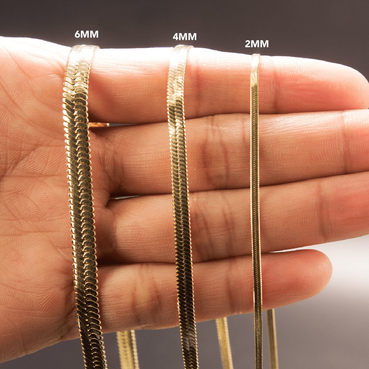 GENERICO - Cadena Oro Laminado 18k tejido Egipcia 6mm65cm broche langosta