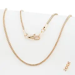 GENERICO - Cadena Oro Laminado 18k tejido Espiga 2mm45cm broche langosta