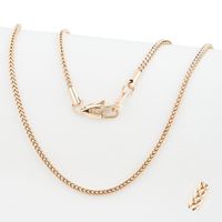 Cadena Oro Laminado 18k tejido Espiga 2mm65cm broche langosta