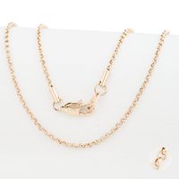 Cadena Oro Laminado 18k tejido Rolo 2mm45cm broche langosta