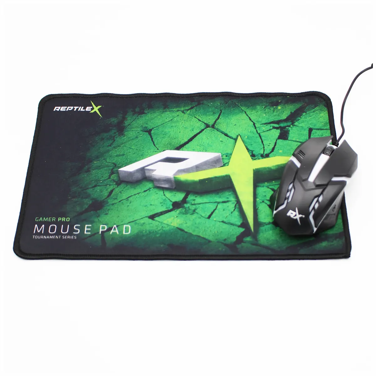 REPTILEX - Kit Gamer Mouse Led y Pad Reptilex RX0016