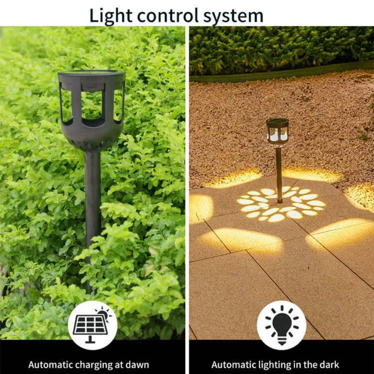 IRM - Pack 2 Estaca Solar Led Jardín Luz Cálida