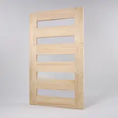 MADERAS BRAVO - Puerta pino clear - Soho vidrio temp 45mm x0,8 x 2,00mt