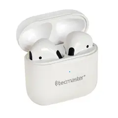 TECMASTER - Audífonos Bluetooth Mini Airpro Tm-300519 Blanco