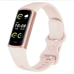 LIGE - Smartband Pulsera Inteligente Deportiva Rastreador Fitness C68L ROSA