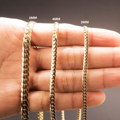 Imagen 2 del producto Cadena Oro Laminado 18k tejido Serpiente Lisa 6mm65cm broche cebra exclusivo