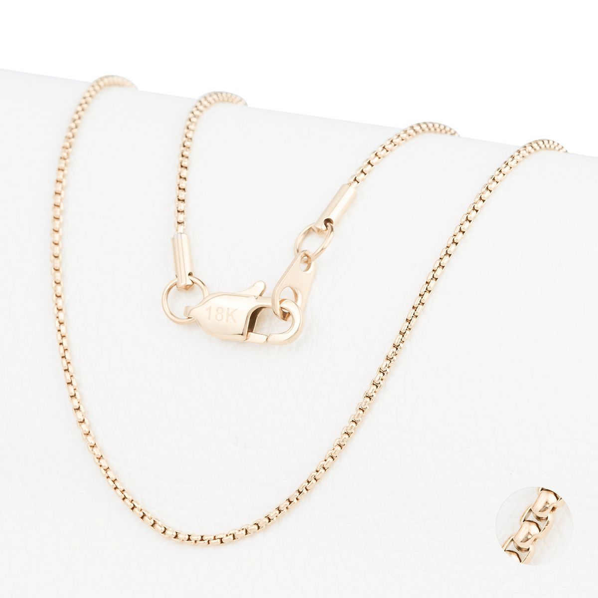 GENERICO - Cadena Oro Laminado 18k tejido Veneciana Mujer 1mm45cm broche langosta