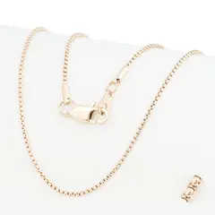 GENERICO - Cadena Oro Laminado 18k tejido Veneciana Mujer 1mm45cm broche langosta
