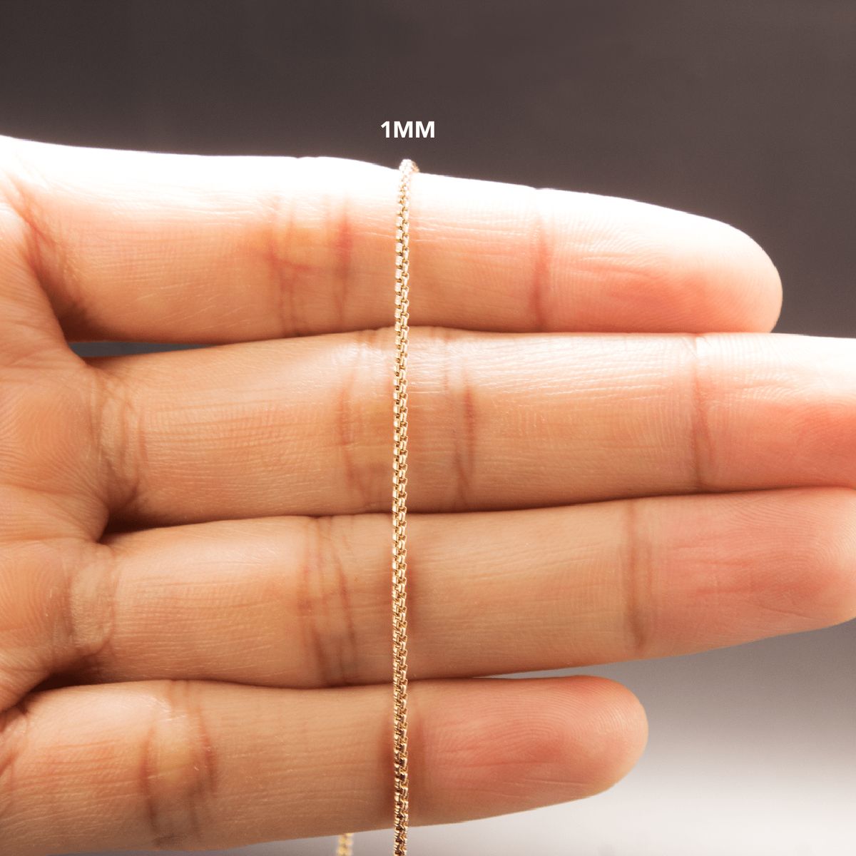 GENERICO - Cadena Oro Laminado 18k tejido Veneciana Mujer 1mm45cm broche langosta