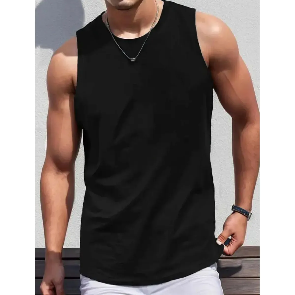 BLUE MOUNTAIN - Musculosa Dry Fit Deportiva Transpirable Secado Rapido Hombre