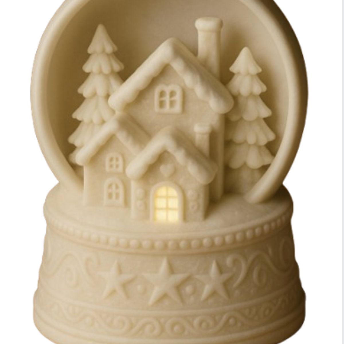 GENERICO - Portavelas LED- Pueblo de Invierno