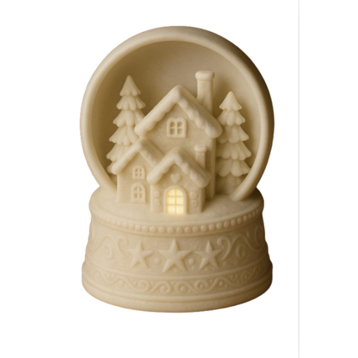 GENERICO - Portavelas LED- Pueblo de Invierno