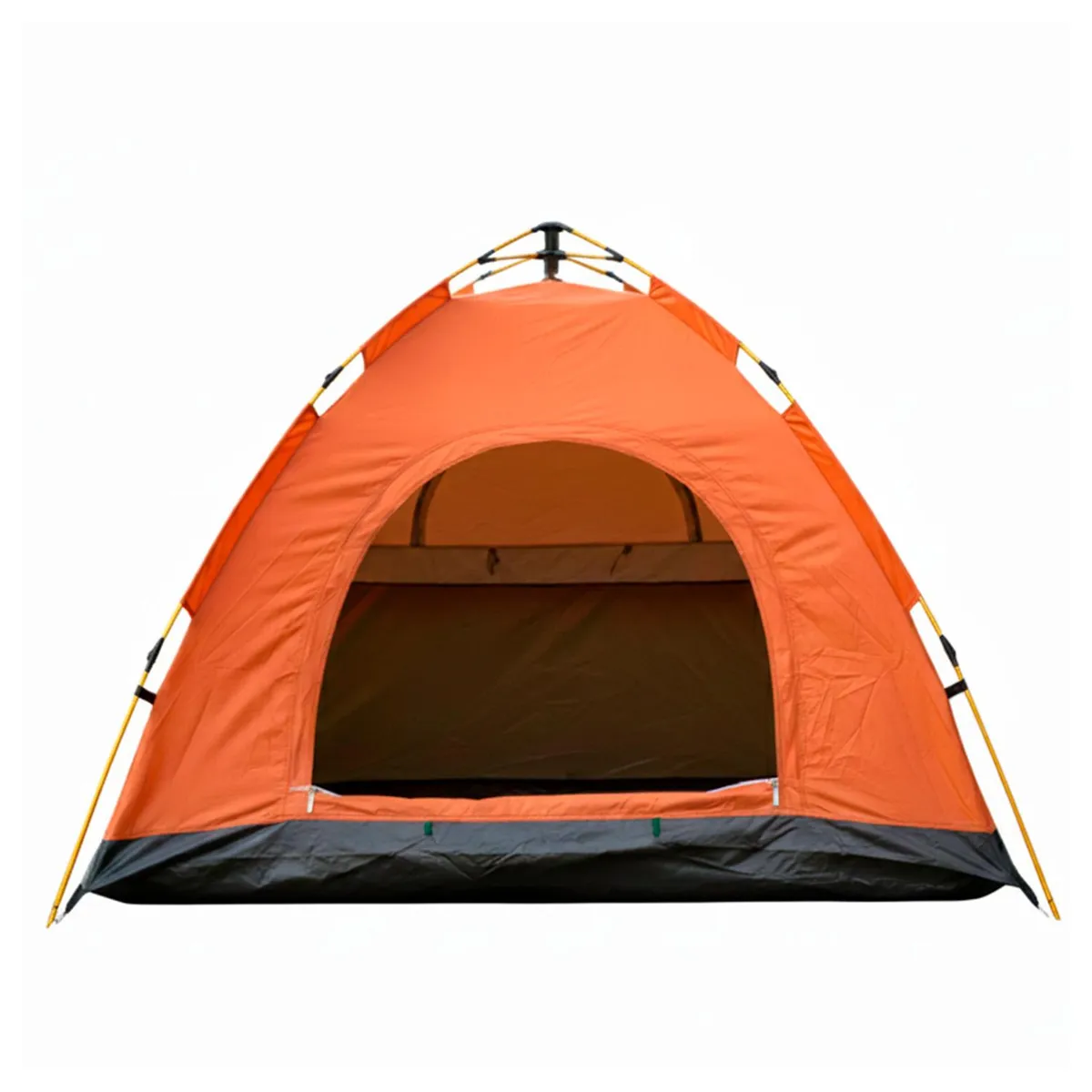 GLOBAL LATIN GROUP - Carpa Camping 4 Personas Impermeable UV y Fácil Armado - Naranja
