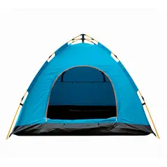 GLOBAL LATIN GROUP - Carpa Camping 4 Personas Impermeable UV y Fácil Armado - Azul
