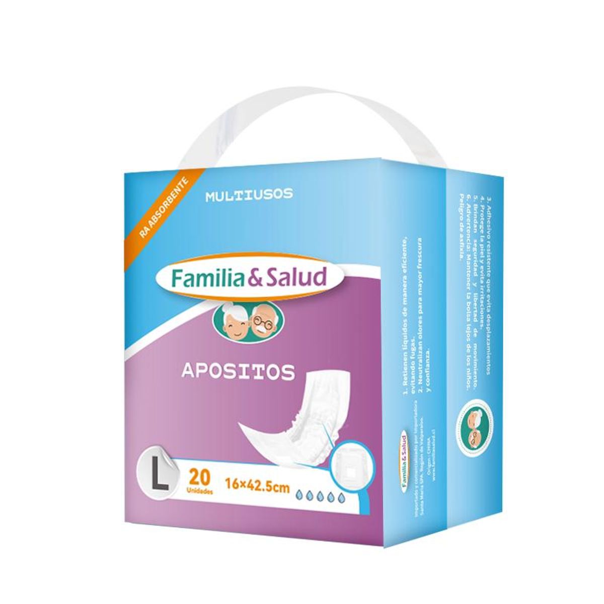 GENERICO - Apósitos Multiusos Talla L- Pack de 200 unidades