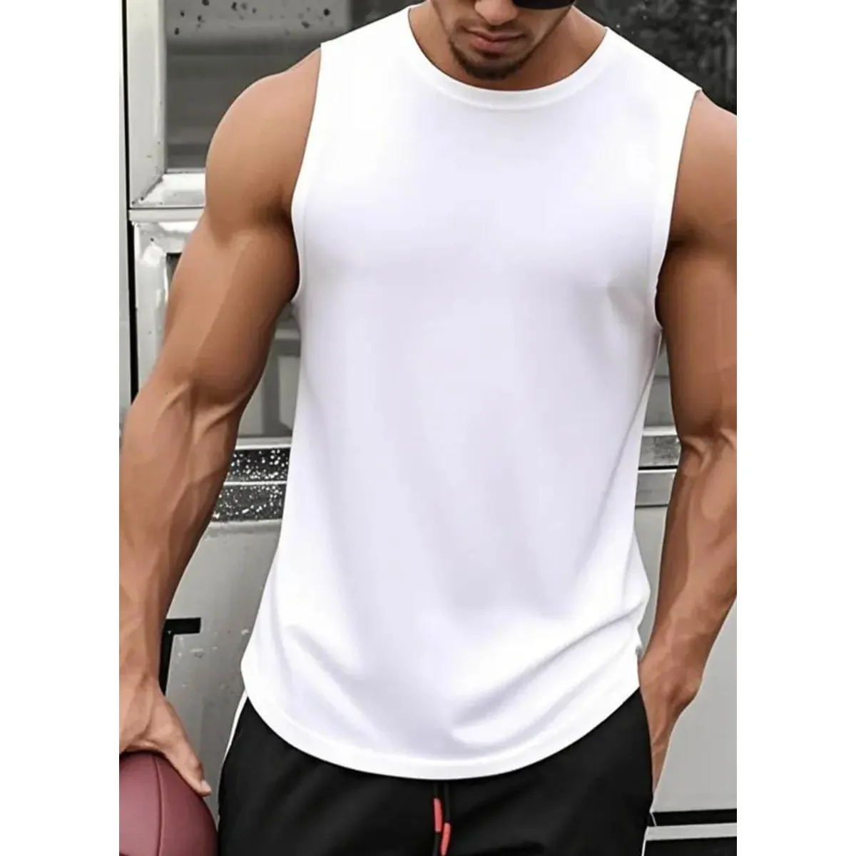 BLUE MOUNTAIN - Musculosa Dry Fit Deportiva Transpirable Secado Rapido Hombre