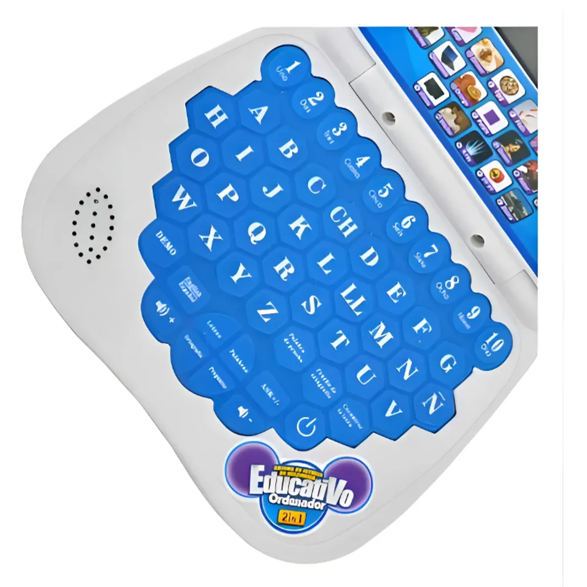 GENERICO - Mini Computador De Juguete Ordenador Educativo azul