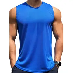 BLUE MOUNTAIN - Musculosa Dry Fit Deportiva Transpirable Secado Rapido Hombre