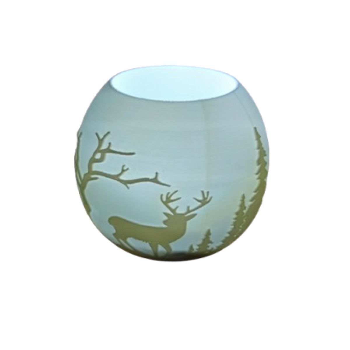 GENERICO - Portavelas LED- Reno en el Bosque