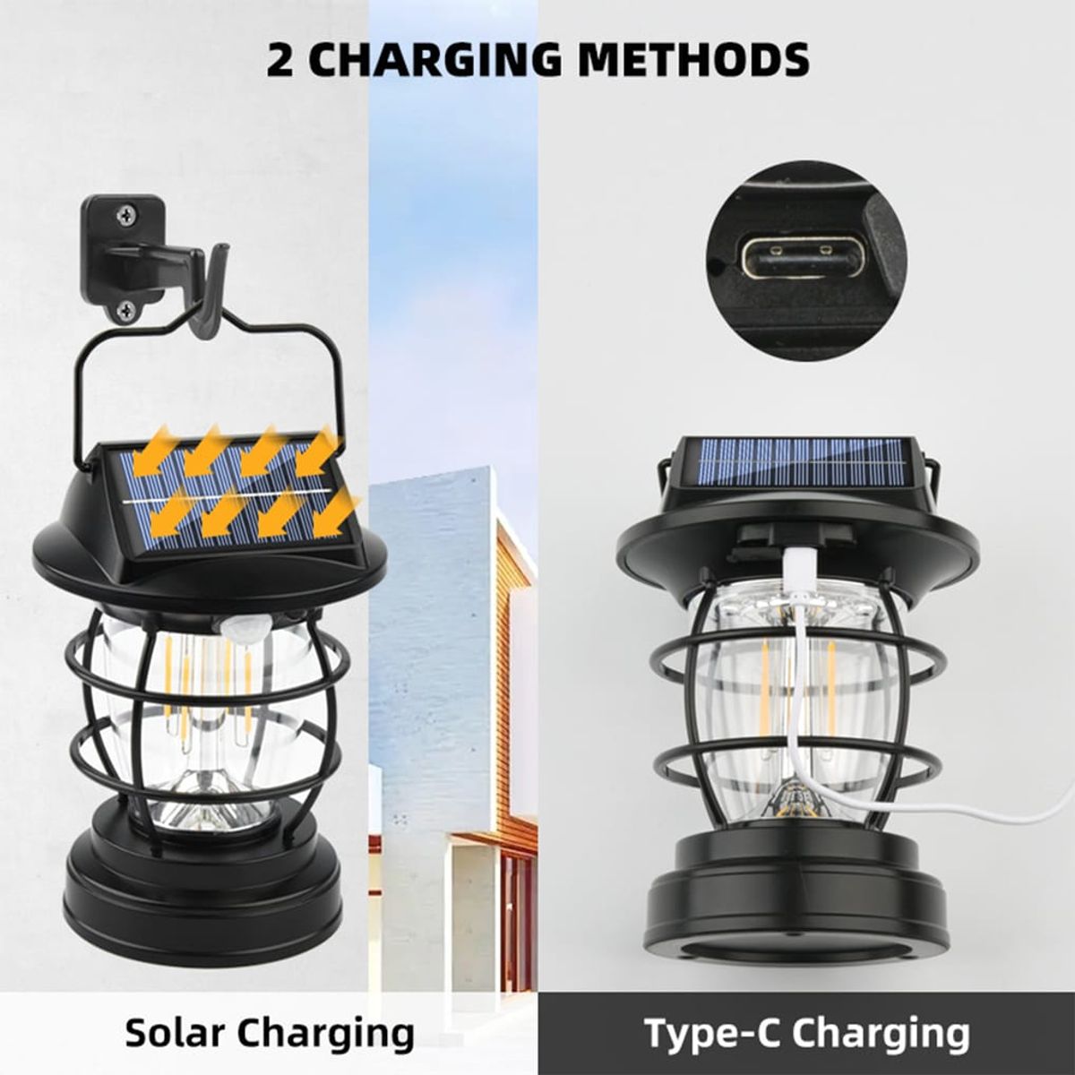 IRM - Lámpara Farol Solar Impermeable Sensor De Movimientos
