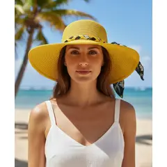 OMAS - Sombrero Mujer Playa Plegable Para El Sol Protección Uv