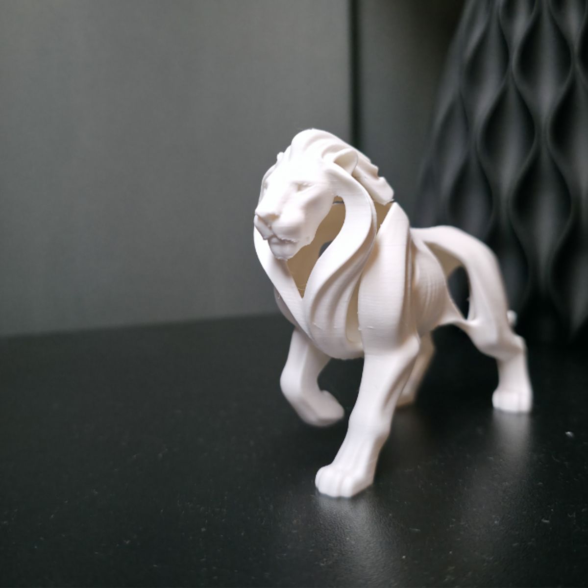 GENERICO - Figura Decoración- Escultura Leon Minimalista