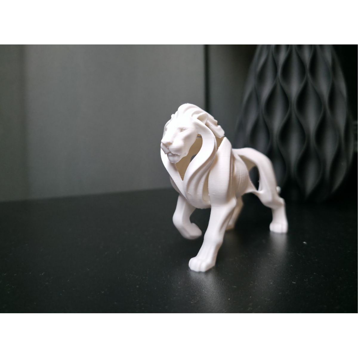 GENERICO - Figura Decoración- Escultura Leon Minimalista