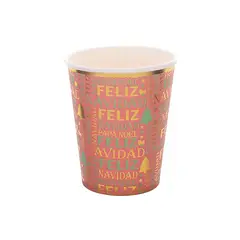 GENERICO - Vasos de carton navideños 250ml 6pcs