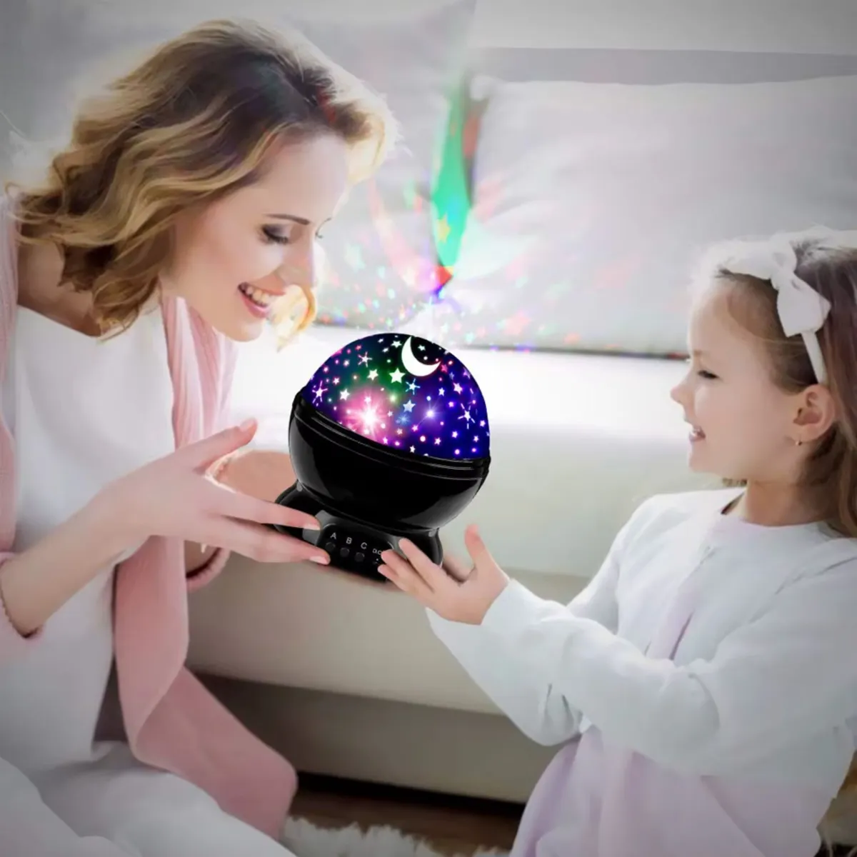 GENERICO - Proyector Luz Estrellas para Niños 360° Lámpara Galaxia LED Nocturna para Dormir y Relajación