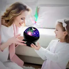 GENERICO - Proyector Luz Estrellas para Niños 360° Lámpara Galaxia LED Nocturna para Dormir y Relajación
