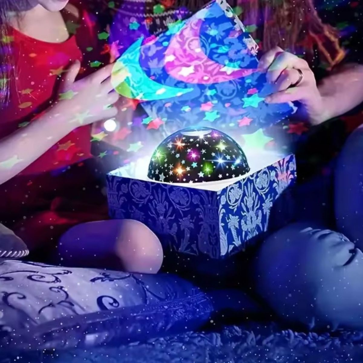 GENERICO - Proyector Luz Estrellas para Niños 360° Lámpara Galaxia LED Nocturna para Dormir y Relajación