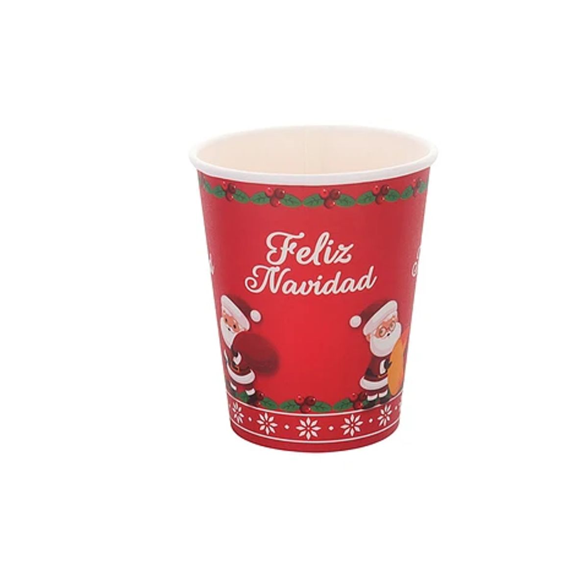 GENERICO - Vasos de carton navideños 250ml 6pcs