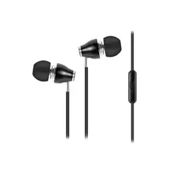 PHILCO - Audifonos Alambricos Manos Libres Jack 3.5 Negro D30