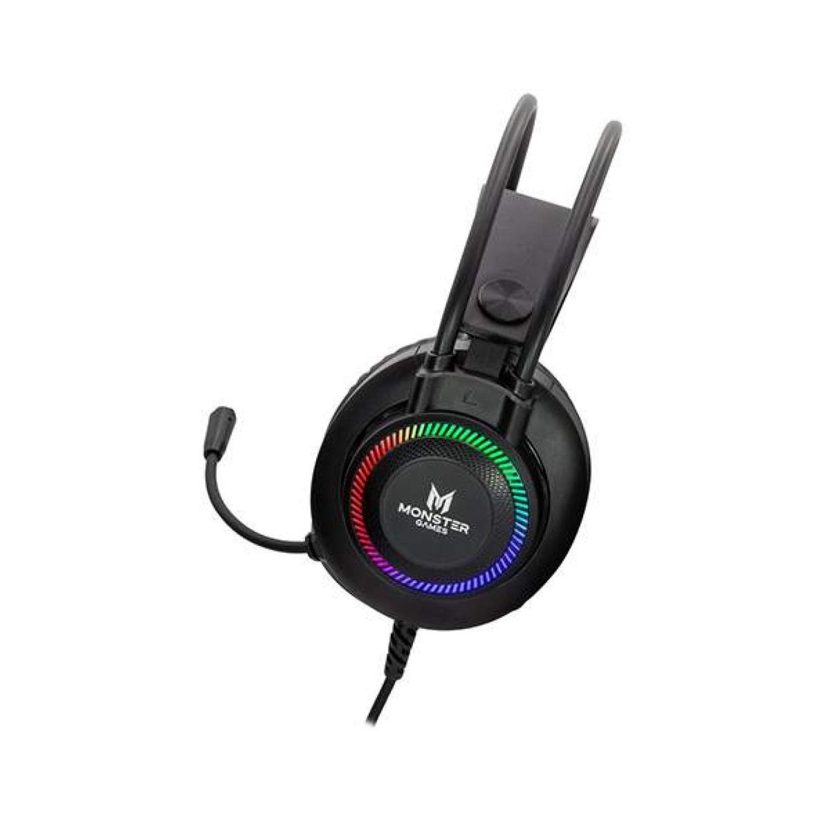 MONSTER GAMES - Audifonos Gamer Jack 3.5 USB RGB PS4 PC Throb Monster Games