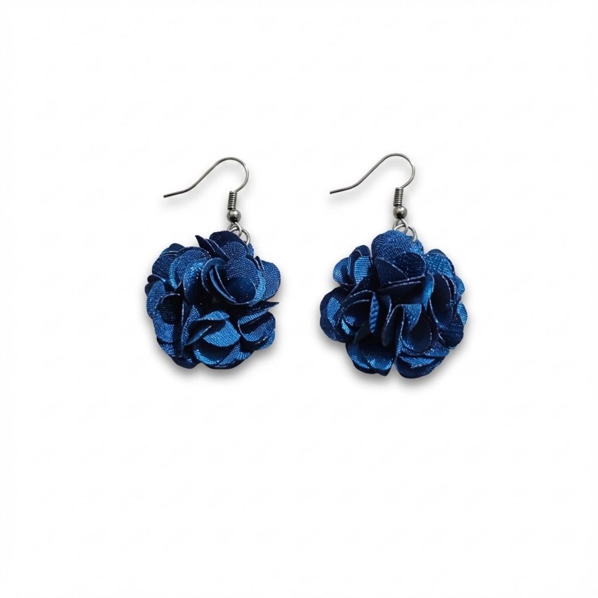 GENERICO - Aros Pendientes Esmeralda Colgante Plateado New Collection