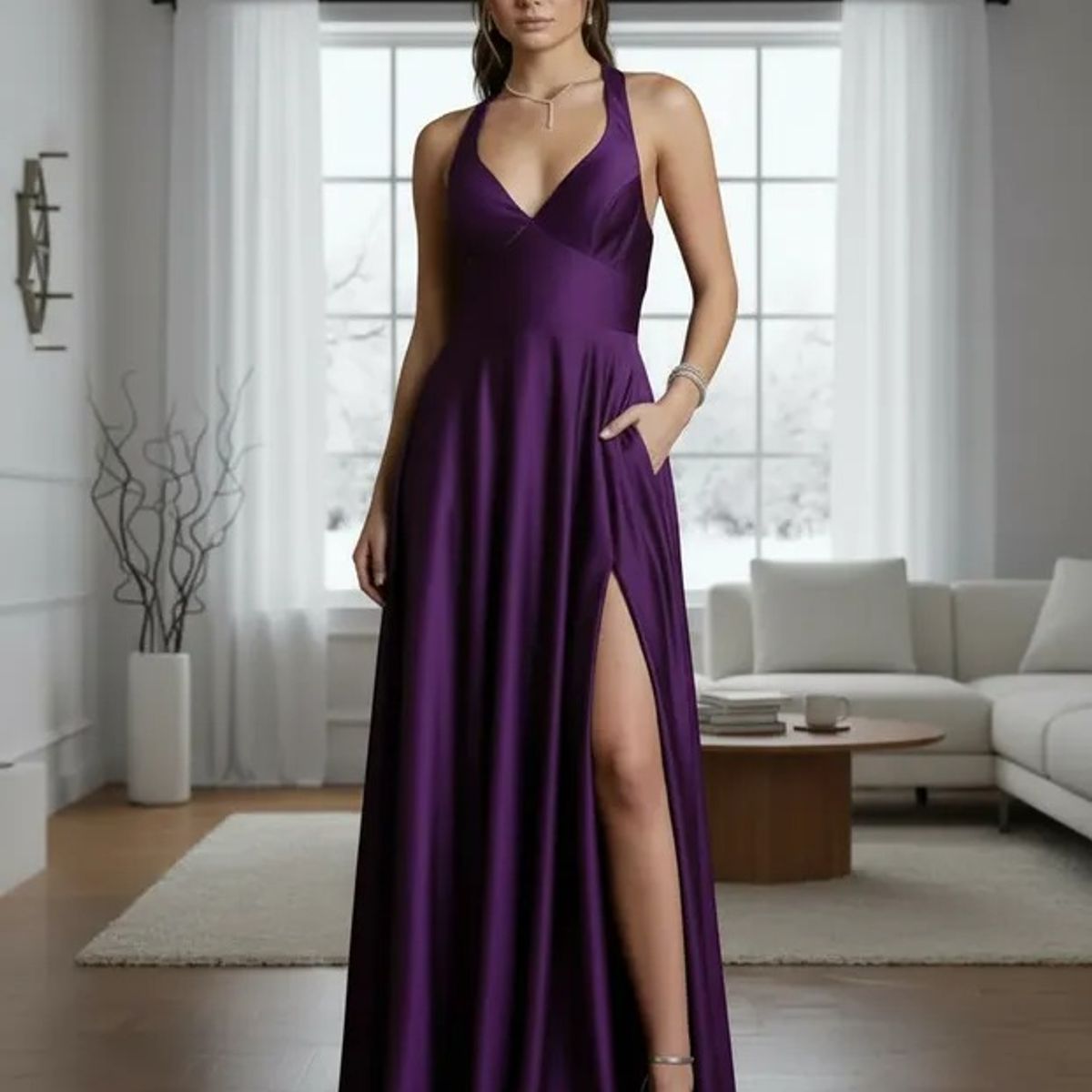 LUNA - VESTIDO DE FIESTA AQUAMARINA