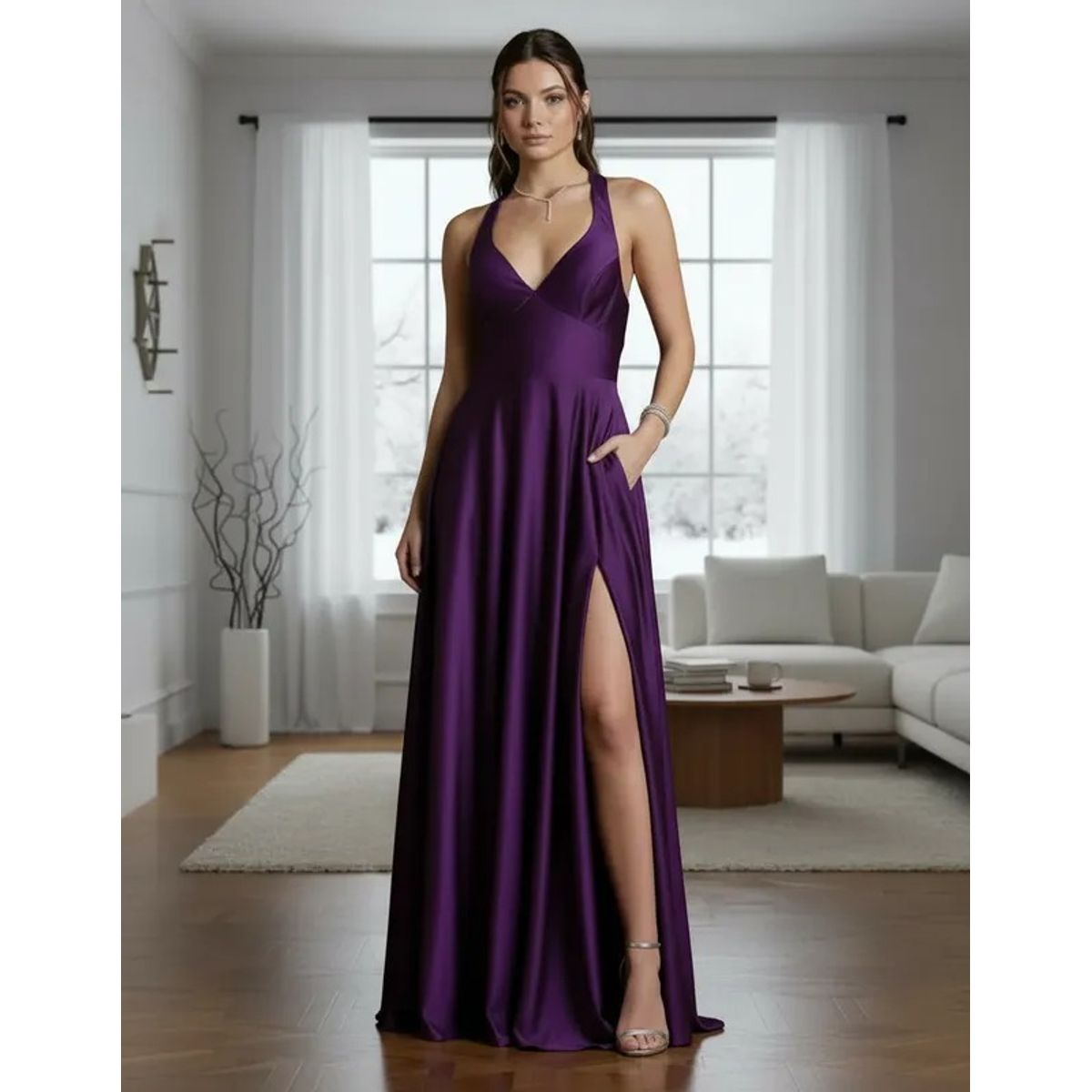 LUNA - VESTIDO DE FIESTA AQUAMARINA