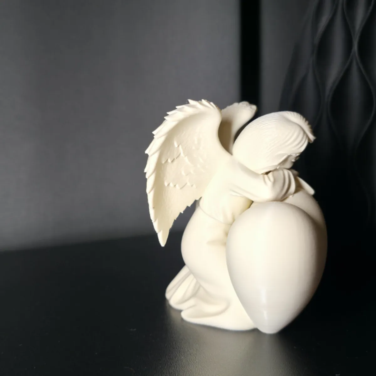 GENERICO - Figura Decoración- Escultura Ángel Corazón
