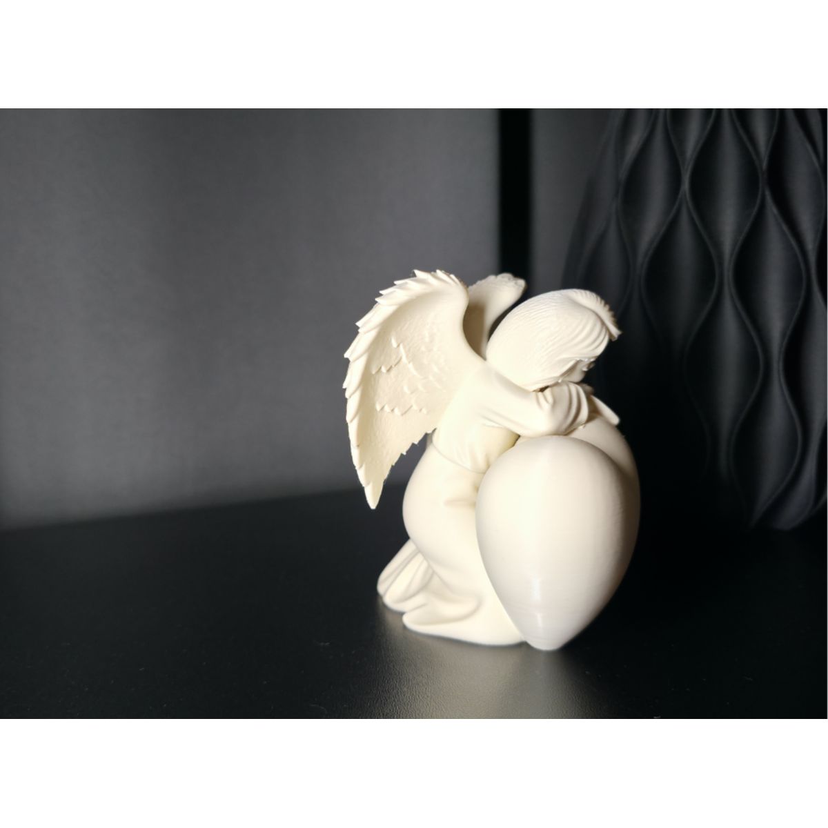 GENERICO - Figura Decoración- Escultura Ángel Corazón