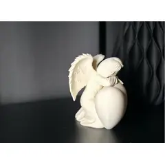GENERICO - Figura Decoración- Escultura Ángel Corazón