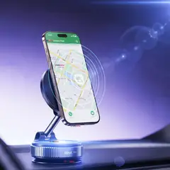 LINE - Soporte De Auto Celular Magnético Iphone Android Negro