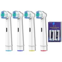 Pack 8 Cabezales Repuesto Cepillo Compatible Con Oralb Braun