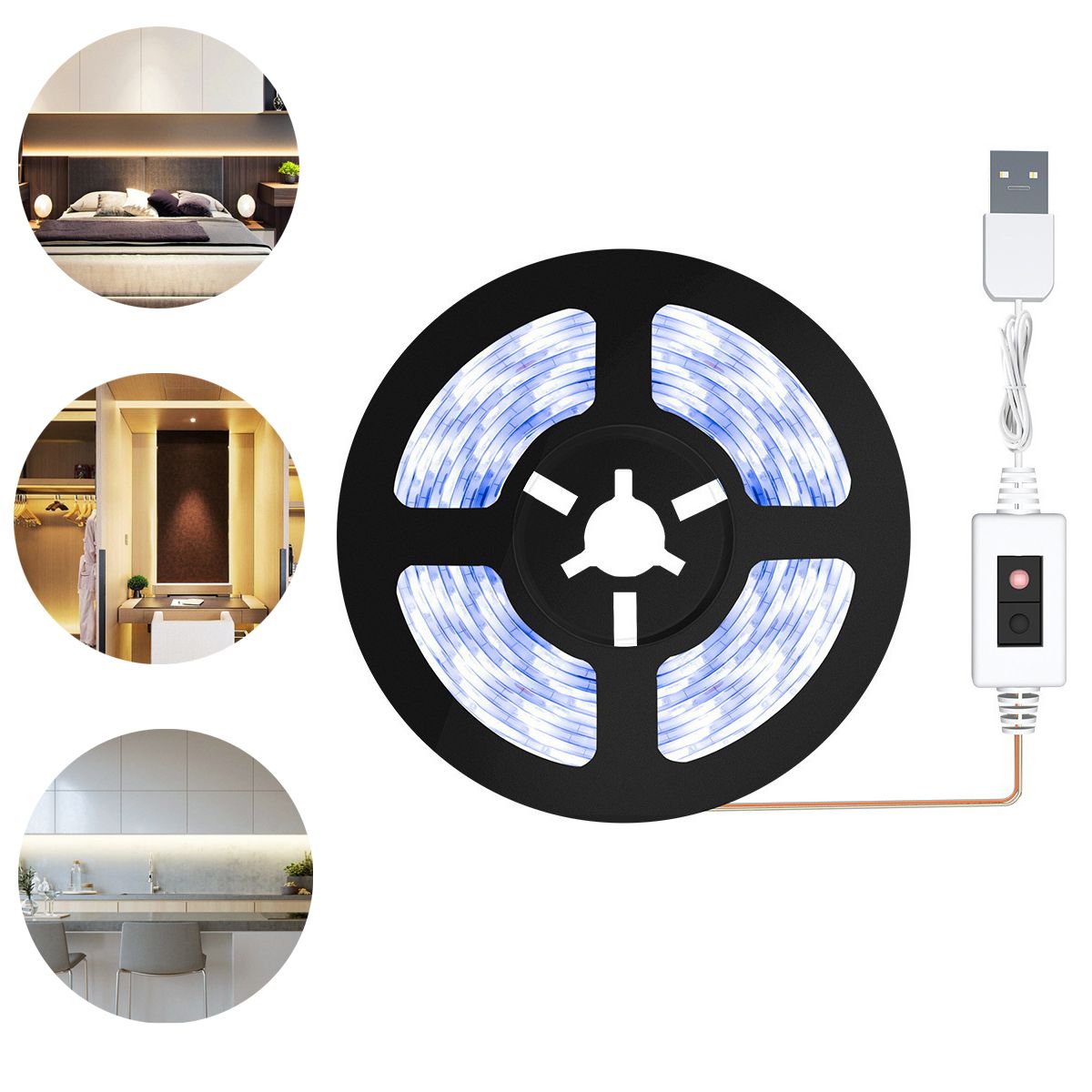 ATURE - Tira De Luz De Tablero Desnudo A Prueba De Agua Usb 5v