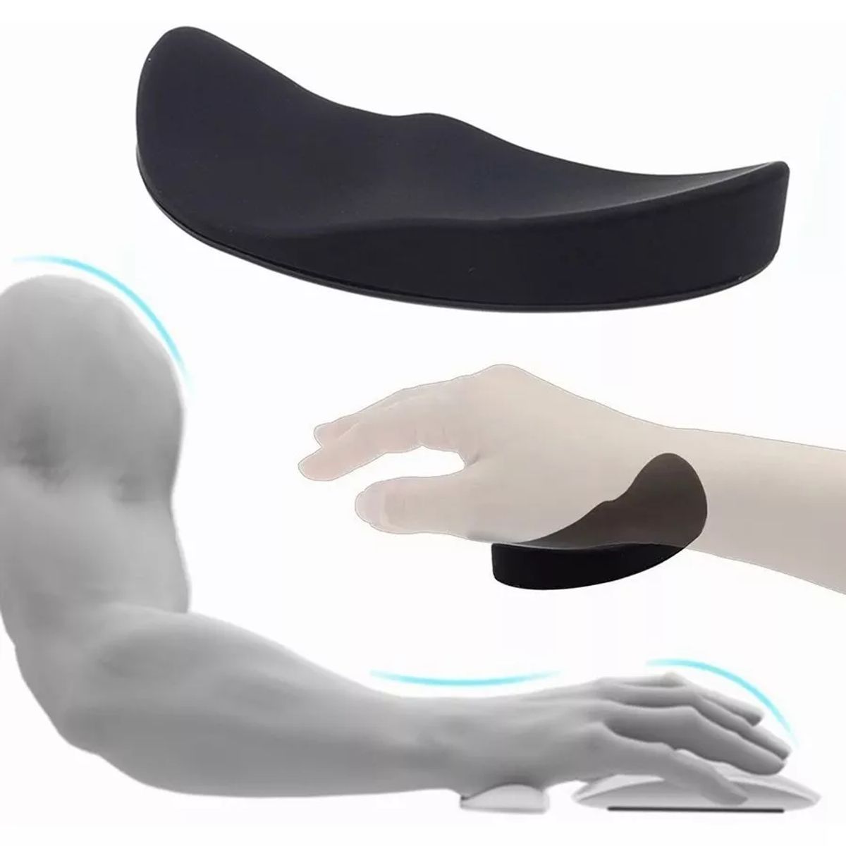 ATURE - Almohadilla Ergonómica Para Ratón Mouse Gel Silicona Gamer