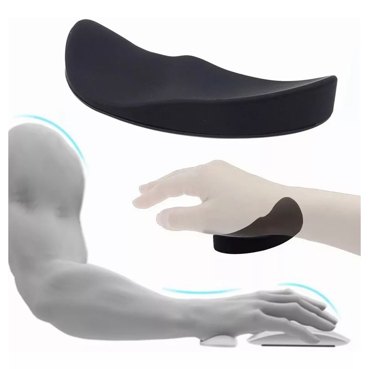 ATURE - Almohadilla Ergonómica Para Ratón Mouse Gel Silicona Gamer